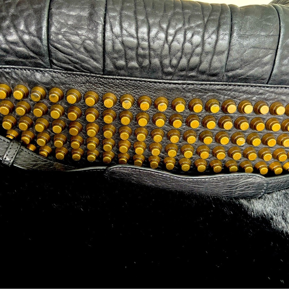Alexander Wang classic Rocco pebble leather with gold studs. Gorgeous bag!